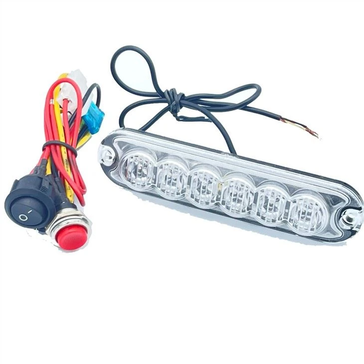 R65 Ultra mens 6 dirije limyè Strobe 18W