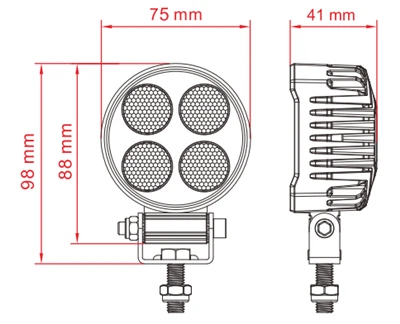 24W Round LED Work Flood Lights